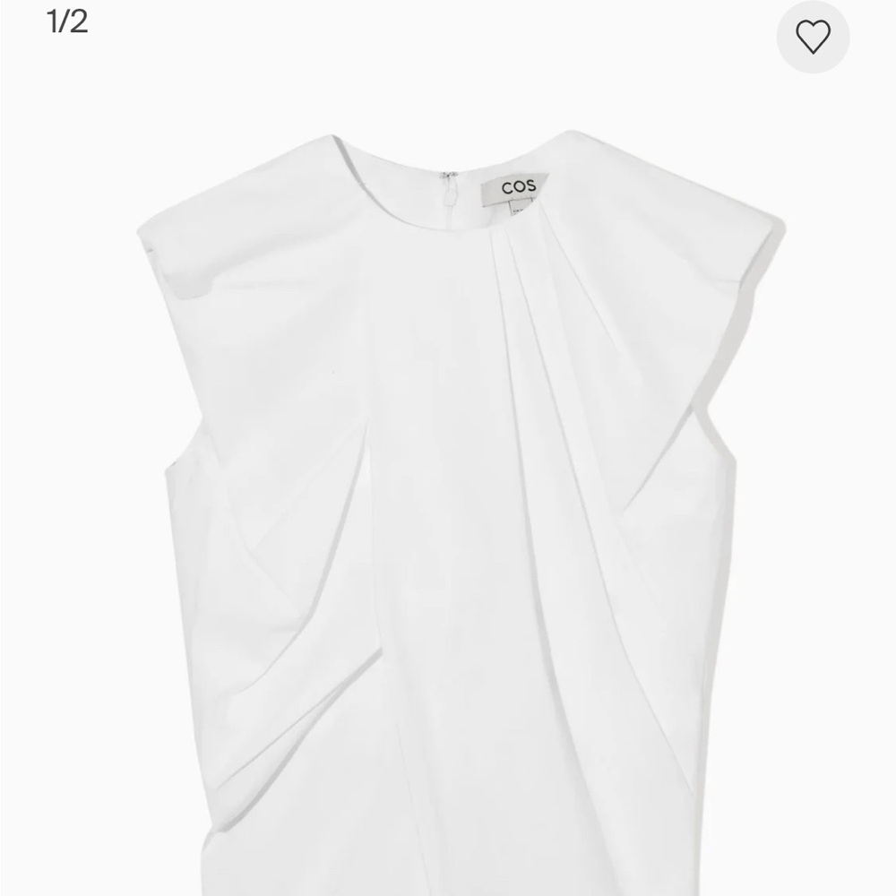 COS Gathered sleeveless top